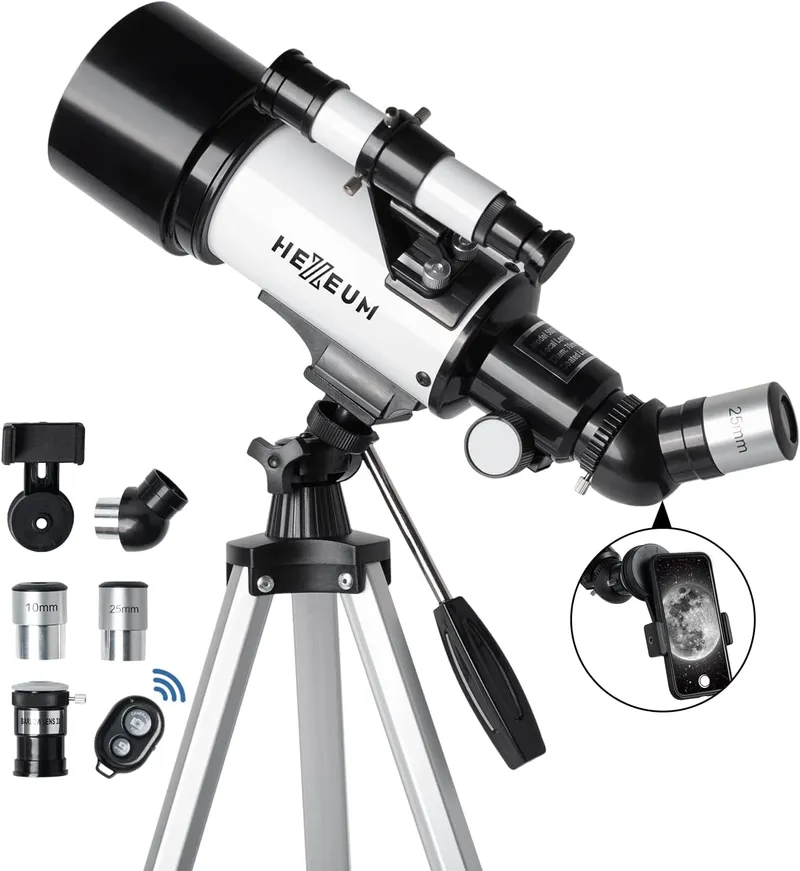 Hexeum Telescope for Kids & Adults – 70mm Aperture 500mm AZ Mount
